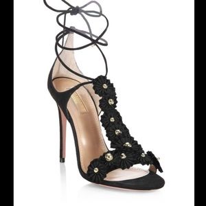 Aquazurra lace up heel
